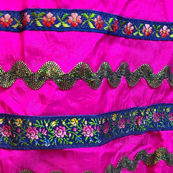 ๐บ Betsey Johnson Silk HOT PINK 1990's Sundress ๐บ - Picture 4 of 8